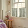 thumbnail image 3 of Curtainking Floral Kitchen Curtains Linen Cafe Curtains Sage Flower 26x24 inch Length Curtains for Living Room 2 Panels, 3 of 9