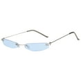 thumbnail image 2 of Small Frame Square Sunglasses Street Ocean Piece Glasses Blue, 2 of 3