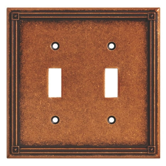 BRAINERD 135765 Ruston Double Toggle Switch Wall Plate / Switch Plate / Cover