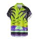 thumbnail image 5 of Mens Casual Manga Corta Botón Abajo Camisas Impresas Botón de Bolsillo Turndown Collar Blusa para Verano Al Aire Libre Casual Diario, 5 of 6