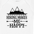 thumbnail image 4 of Inktastic Hiking Makes Me Happy Mountain Hiker Boys or Girls Baby Bodysuit, 4 of 5