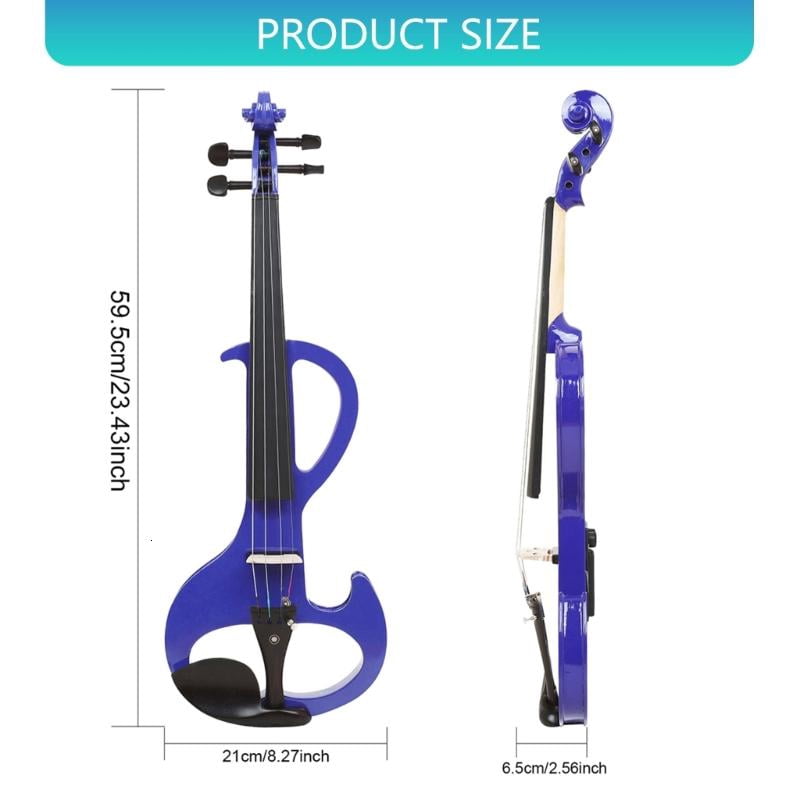 CEORPER Adults Kids Student Beginner Electronic Violin Accessory Set with Violin Case