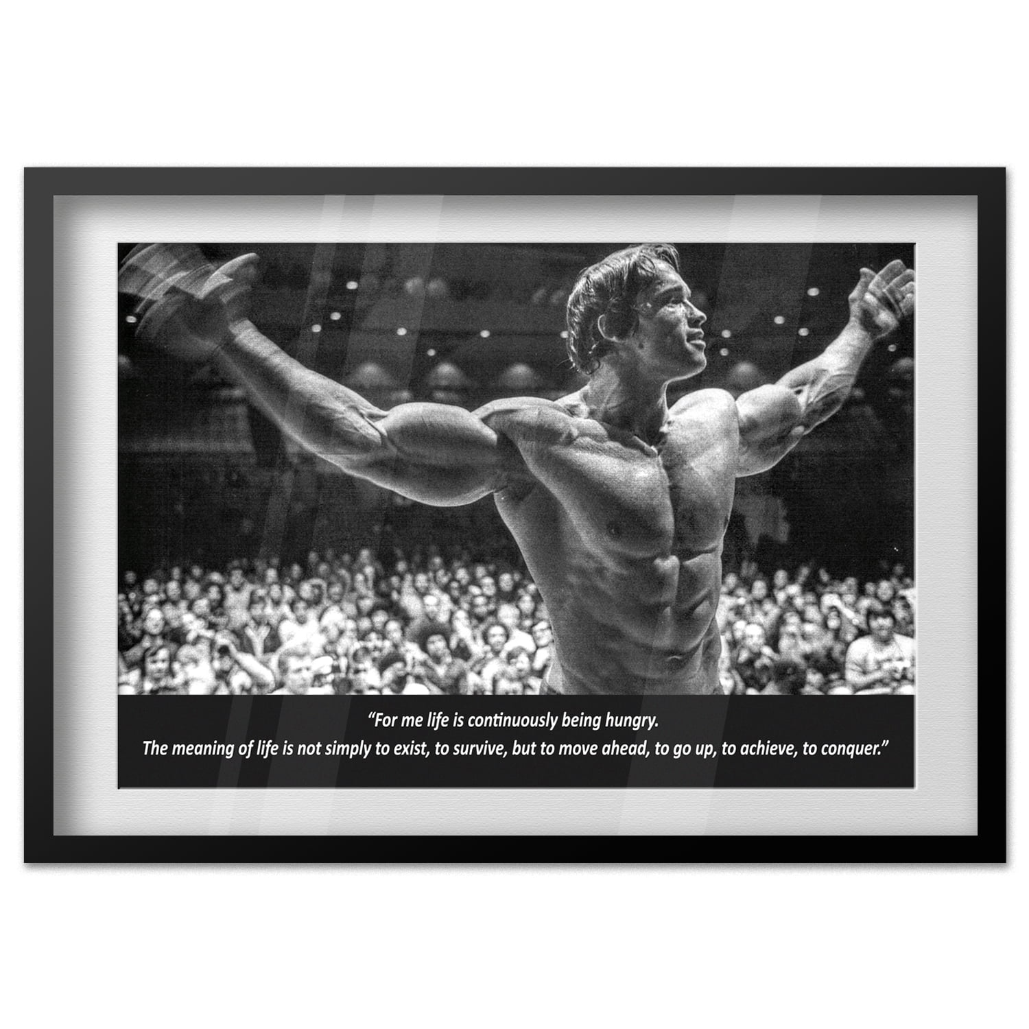 Arnold Schwarzenegger Bodybuilding Motivational Poster