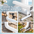 Gutter Color White 2 3 X 4 Inch 15 White Gutter Downspout Extensions - Walmart.com