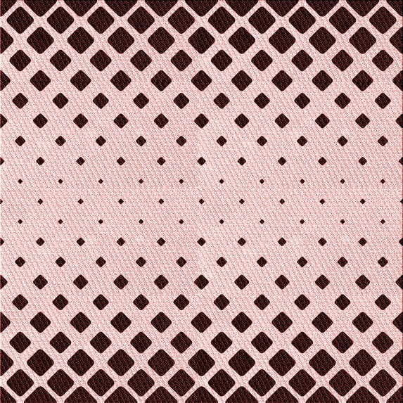Ahgly Company Indoor Square Patterned Light Rose Pink Area Rugs, 6' Square