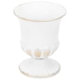 thumbnail image 4 of Vase Flowers Vintage Iron Vase Banquet Table Decor White 11.6x9.4cm 1Set, 4 of 5
