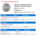 thumbnail image 2 of Flex Plate - Compatible with 1978 - 1983 Ford F-100 4.9L 6-Cylinder 1979 1980 1981 1982, 2 of 2