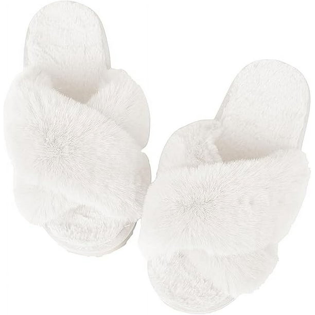 Pantuflas Bluelander, Unisex, Talla 26, Antideslizantes para Uso Interno y Externo, Blanco