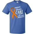 thumbnail image 3 of Inktastic Support Educate Care Limb Loss Awareness Orange Ribbon T-Shirt, 3 of 5