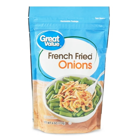 Great Value French Fried Onions, 6 oz, 3 Pack