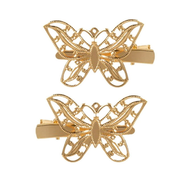 6 unidades de horquillas metálicas, pinzas para el pelo con motivos florales en 3D para mujer, accesorios retro para recogidos y moños, para novias y damas de honor