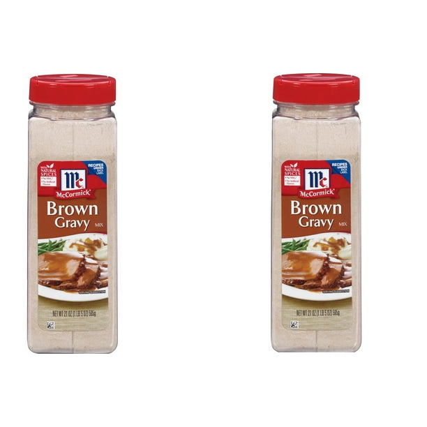2 PACK Product of McCormick Brown Gravy Mix (21 oz.) Pack of 2