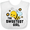thumbnail image 3 of Inktastic The Sweetest Girl with Bee and Honey Combs Boys or Girls Baby Bib, 3 of 4