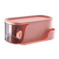 thumbnail image 2 of HILABEE Wall Mounted Bathroom Storage Rack Organizer Cosmetic Shelf Cosmetic Cotton Pad Pink, 2 of 9