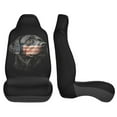 thumbnail image 4 of KAKALAD Dog American Flag Labrador Puppy Lab Retriever Cool 1 Car Accessories Seat Covers Set Vehicle Seat Covers Universal Front Seats Protector 2 Pcs, 4 of 9