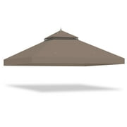 Yescom Canopy Top Replacement UV30+ Cover for 2-Tier 10x12 Ft Gazebo Garden