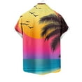 thumbnail image 6 of Vekome Hawaiian Button up Shirt Men Big and Tall Short Sleeve Tops Oversized Collared Casual Blouses Palm Frond Beach Wear, 6 of 6
