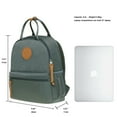 thumbnail image 2 of KAUKKO women's backpack student backpack laptop college school backpack travel backpack, 24 * 11 * 31CM, 8.2 L（5-4 Grey）, 2 of 5