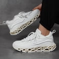 thumbnail image 6 of NOKIO Mens Fashion Sneakers Platform We𝖽ge Athlet𝗂c Shoes with Comforatble Soft Cushion Sole, Colorful Casual Walking Shoes Lightweight Breathable Running Shoes for Back to College, Travel, 6 of 7