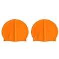 thumbnail image 6 of SDJMa Silicone Swim Caps, 2 Pack Durable Comfortable Adult Universal Swimming Cap Elastomeric for Women Man Short Hair Long Hair, 3D Ergonomic Design, 6 of 7