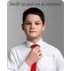 thumbnail image 4 of Corbata Umo Lorenzo, color rojo liso, con clip, para niños, 4 of 9
