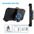 thumbnail image 5 of Belt-Clip Holster Case for iPhone 14 Pro, Drop Protection Full Body Rugged, Heavy Duty Shockproof Locking Swivel Holster Kickstand Phone Cover - Navy, 5 of 5