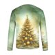 thumbnail image 4 of Blusas y camisas de manga larga con cuello redondo para hombre Blusa de manga larga con cuello redondo y estampado navideño para hombre Blusa de poliéster para hombre, 4 of 5