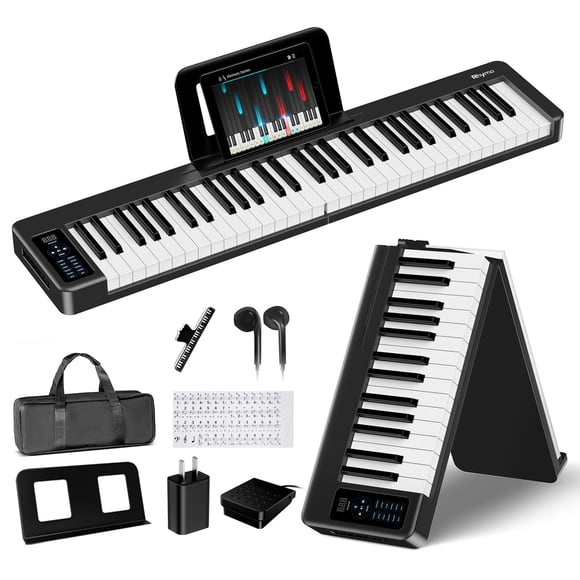 Piano teclado plegable Rhymo de 61 teclas con Bluetooth MIDI