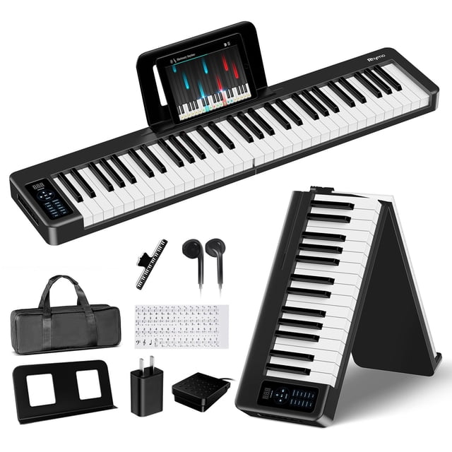 Piano teclado plegable Rhymo de 61 teclas con Bluetooth MIDI