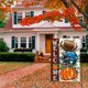 thumbnail image 4 of Bandera de jardín de fútbol de otoño de doble cara para exteriores, bienvenida al otoño, calabaza de temporada, bandera para casa al aire libre, roja, 4 of 6