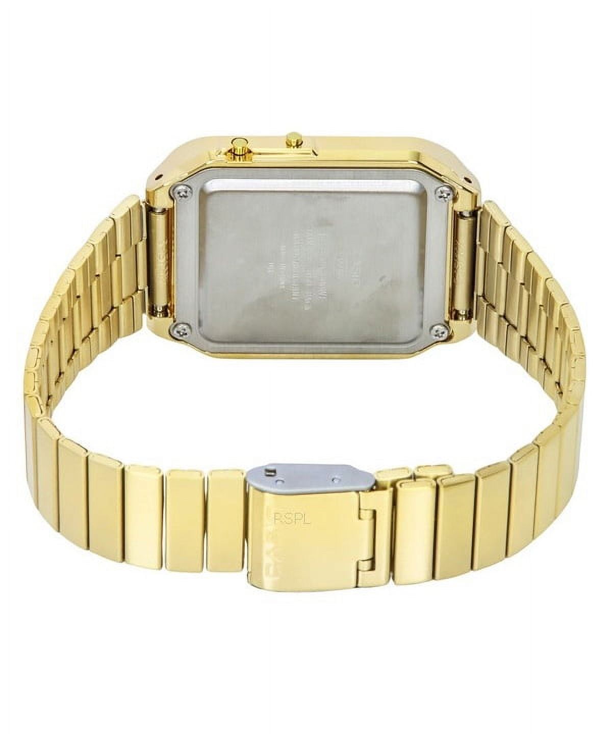 Casio Vintage Digital Calculator Gold Tone Stainless Steel Quartz CA-500WEG-1A Men's Watch
