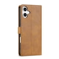 thumbnail image 4 of Allytechgroup Compatible with iPhone 16 Wallet Case, PU Leather Flip Case with Card Holders RFID Blocking Shockproof Protective Phone Cover, Brown, 4 of 7
