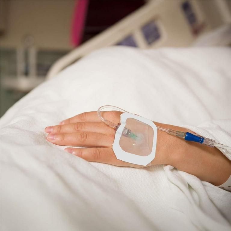 Transparent Dressing, Waterproof Film - 50 ct - 4" x 4.75" Clear Wound  Covers - Adhesive Patches for IVs, GI Tubes, Occlusive Dressing HSA/FSA  Eligible - Walmart.com