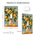 thumbnail image 5 of Zufioo Retro Warm Lemon Flower Print Switch Wall Plate, Dustproof and Heat-resistant Decorative Wall Switch Cover, Suitable for Residential and Commercial Areas-Mid-size, 5 of 8