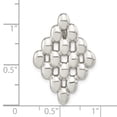 thumbnail image 2 of Auriga Fine Jewelry 925 Sterling Silver Polished Fancy Chain Slide for Women (L - 28.5mm, W - 19.5mm), 2 of 6