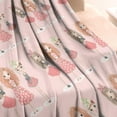 thumbnail image 3 of Doll Princess Pattern Blanket,Comfortable Soft Flannel Throw Blanket,All Season,Warm Lightweight Blankets for Sofa Bed Couch Living Room Chair,30"x40", 3 of 4
