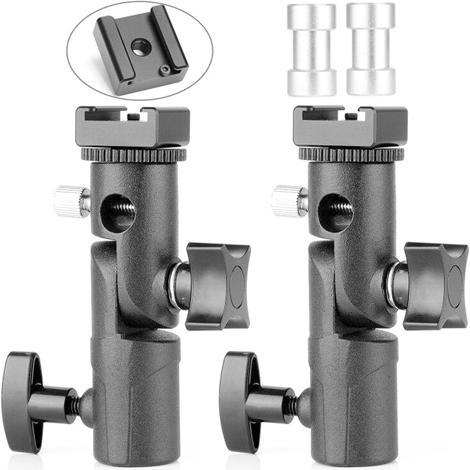 Updated Version Flash Bracket Light Stand Flash Mount Cold Shoe Flash