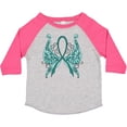 thumbnail image 3 of Inktastic Ovarian Cancer Awareness with Butterfly Ribbon Words Boys or Girls Toddler T-Shirt, 3 of 5