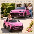 thumbnail image 3 of Lamborghini 12V Ride On Car for Kids, Electric Car with Remote Control, Music Player, Lights, Powered Ride On Toys for 3+ Years Olds Girls Boys, 3 of 7