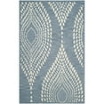 thumbnail image 1 of Safavieh Bella Collection BEL126A Handmade Blue and Ivory Premium Wool Area Rug (4' x 6'), 1 of 3