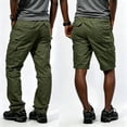 thumbnail image 2 of Men Multi Pocket Cargo Pants Stretch Straight Leg Zip Off Wear Resistant All Season Outdoor Trousers, 2 of 9