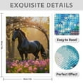 thumbnail image 3 of Diamond Art Kits for Adults - 5d Sunlit Horse Bloom Arch Diamond Painting for Adults, Diamond Art for Adults Beginners, Diamond Painting Kits for Adults for Home Wall Decor, 3 of 7