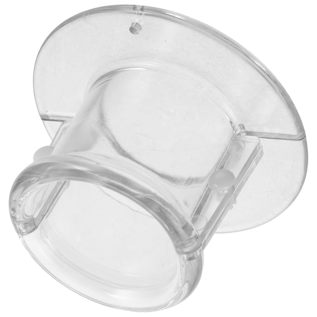 ROMANSENTIAL Transparent Plastic Bird Cone Collar for Parrots Lightweight AntiBite Neck Protector for Home Use Adjustable Size