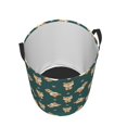 thumbnail image 3 of Balery Cute Shiba Round Laundry Basket with Handles Waterproof Freestanding Laundry Hamper for Clothes Toys in the Dorm and Family-Medium, 3 of 8