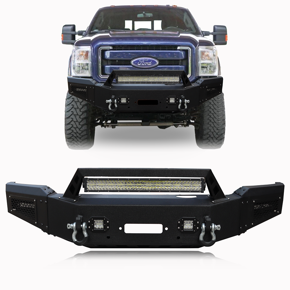 Ronghui for 20182020 Ford F150 New Steel Front Bumper W/ LED Lights