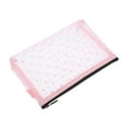 thumbnail image 1 of 1 Pc Bolsa de Cosméticos Portátil para Mujeres para Vacaciones, Viajes de Negocios, Gimnasio, Malla de Nylon Rosa-L, 1 of 4