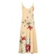 thumbnail image 2 of Gibobby Vestido Causal para Mujer de Verano Vestido largo con estampado de flores y cuello en V sin mangas sexy de verano para mujer(Amarillo,XXL), 2 of 4