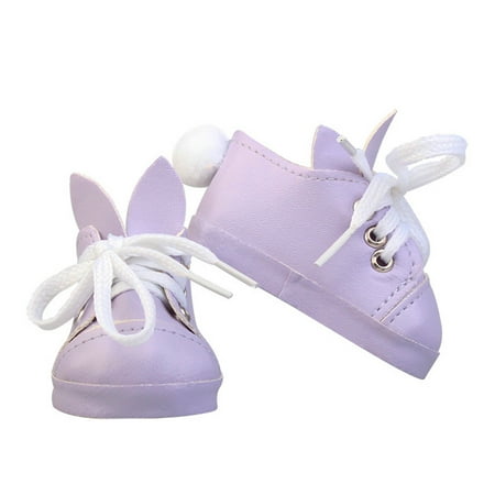 

CHAOMA Dolls Shoes Fits16 Inch 40cm Salon Dolls Accessories Rabbit Ear Shoes Toys