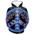 thumbnail image 2 of Sudadera con capucha con símbolo de la paz y la bandera impresa en 3D para hombre, sudadera con patrón colorido, moda informal, otoño, jerséis de gran tamaño, mangas largas, 2 of 5