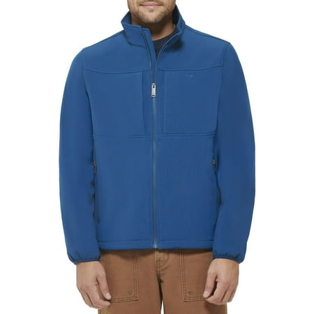Men's Dockers Softshell Stand Collar Jacket Color: Poseidon Size: L